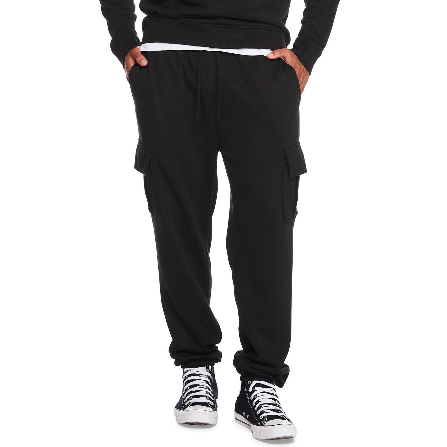 No Boundaries All Gender Fleece Cargo Jogger Pants