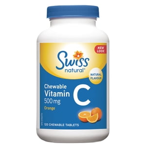 Swiss Natural Vitamine C 500mg Comprimé à croquer (orange)