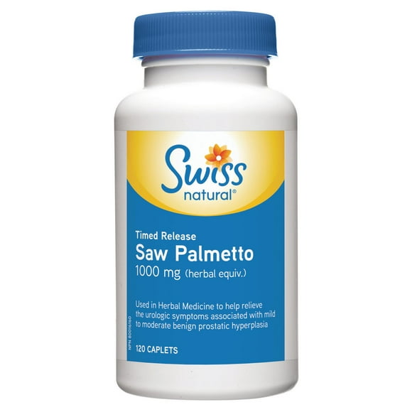 Swiss Natural Saw Palmetto Timed Release 1000 mg (herbal Equiv.)