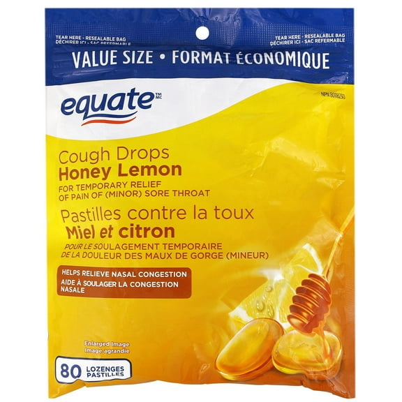 Equate Honey Lemon Cough Drops