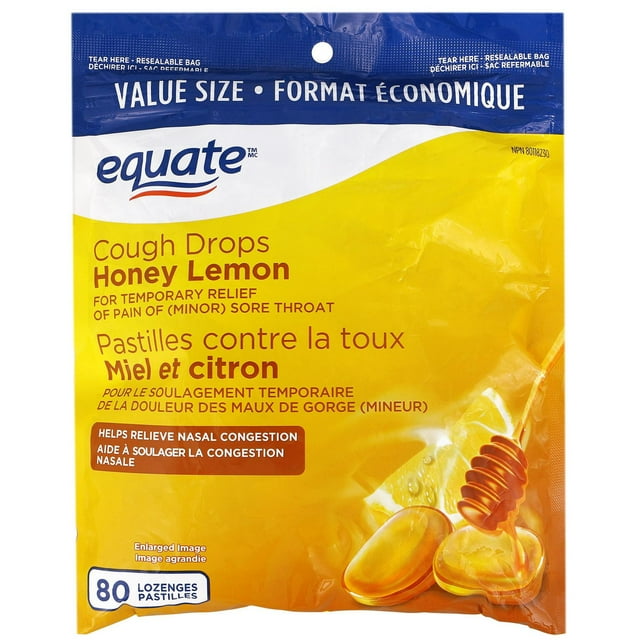Equate Honey Lemon Cough Drops