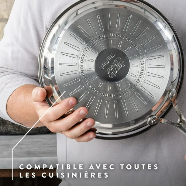 Batterie de cuisine Tefal Jamie Oliver Quick & Easy de 7 pièces en acier  inoxydable Ensemble de 7 pièces 