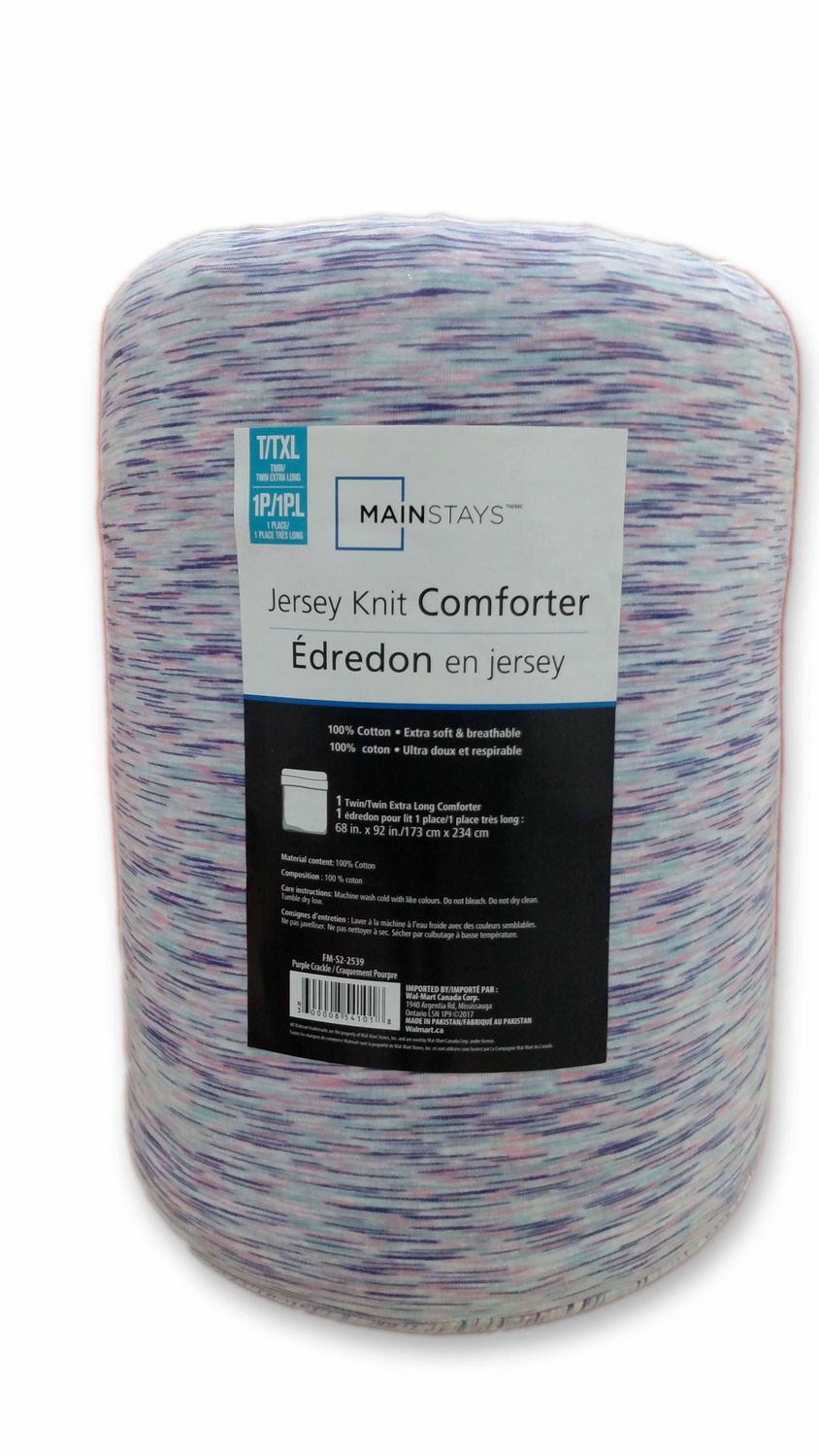 mainstays jersey comforter king