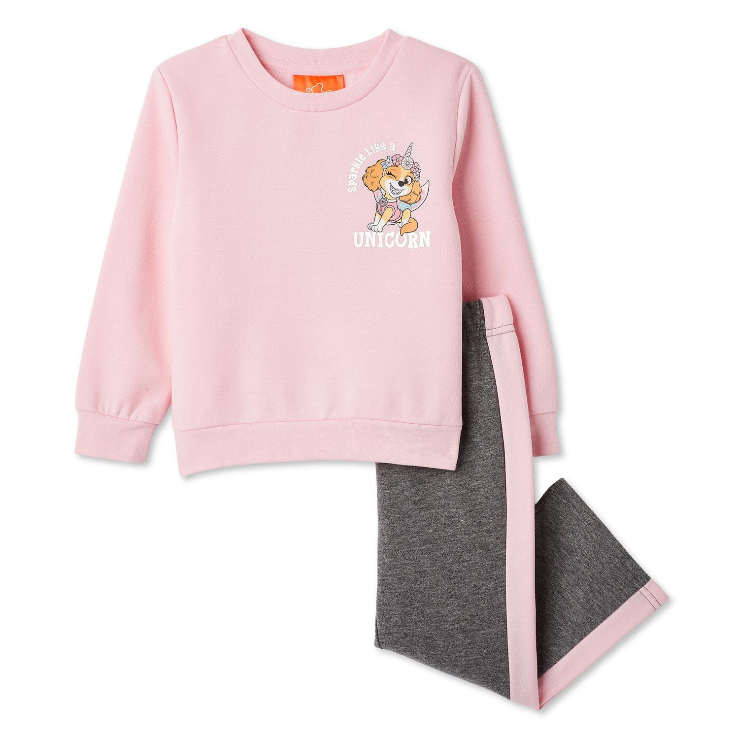 Ensemble 2 pièces avec coton ouaté Pat'Patrouille Nickelodéon pour petites filles
