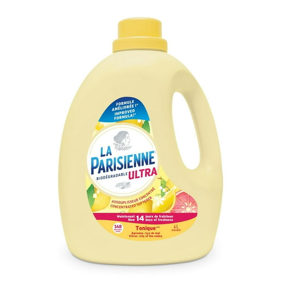 La Parisienne Ultra Fabric Softener TONIQUE 4L 148 Wash Loads, LP ULTRA FS 4L TONIQUE 148 WL