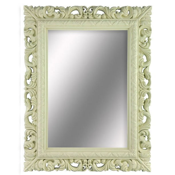 Miroir Amrit très orné White
