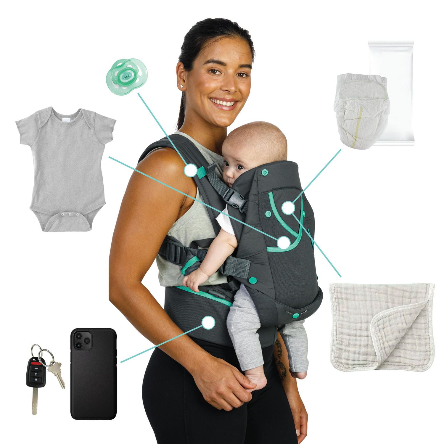 Baby carrier for 1 month old best sale