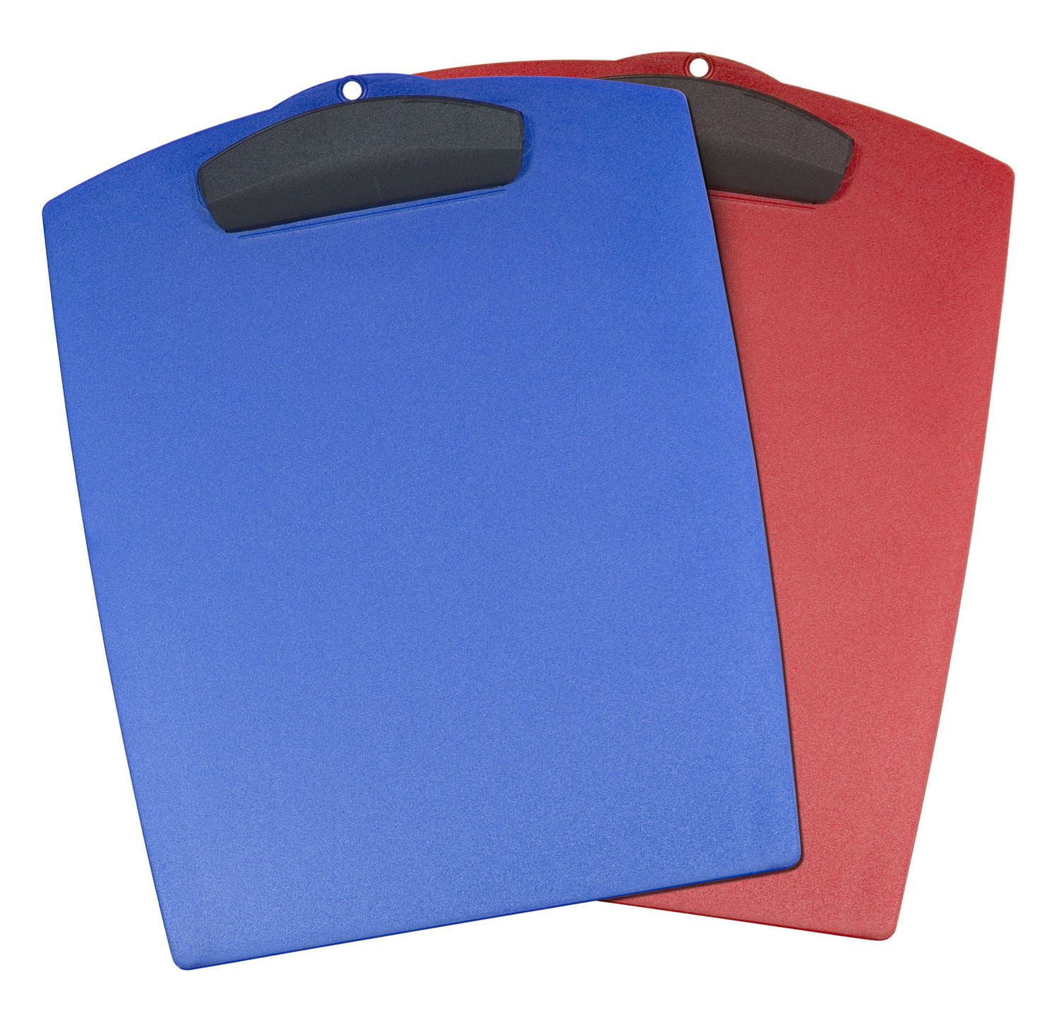 Storex Hard Poly Clipboard, Letter Size, Assorted Colors, 12Pack