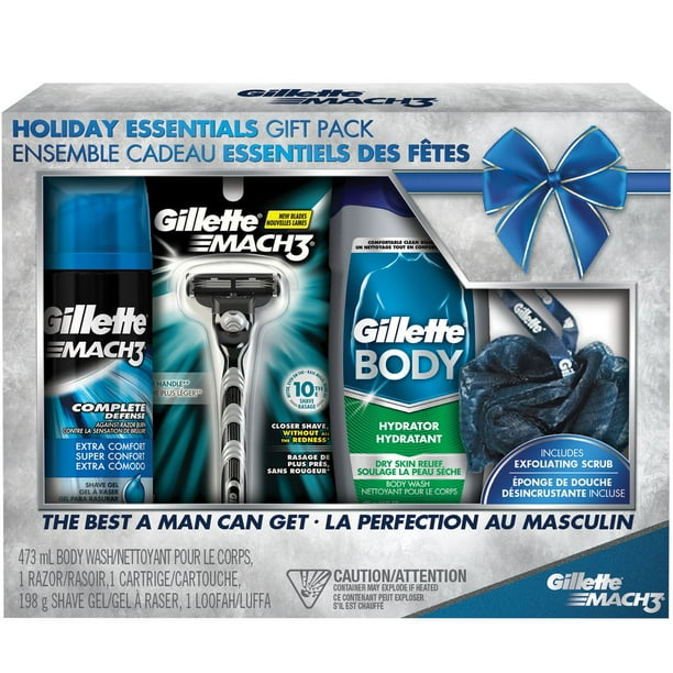 Gillette Mach 3 Classic Holiday Essentials Gift Set
