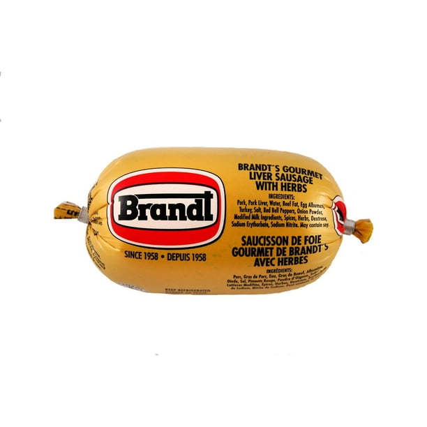Brandt's Gourmet Liver Sausage with Herbs, Gold Liver Sausage Walmart.ca