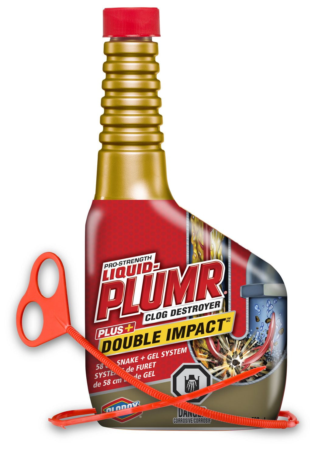 Liquid-Plumr® Double Impact® Snake + Gel System | Walmart Canada