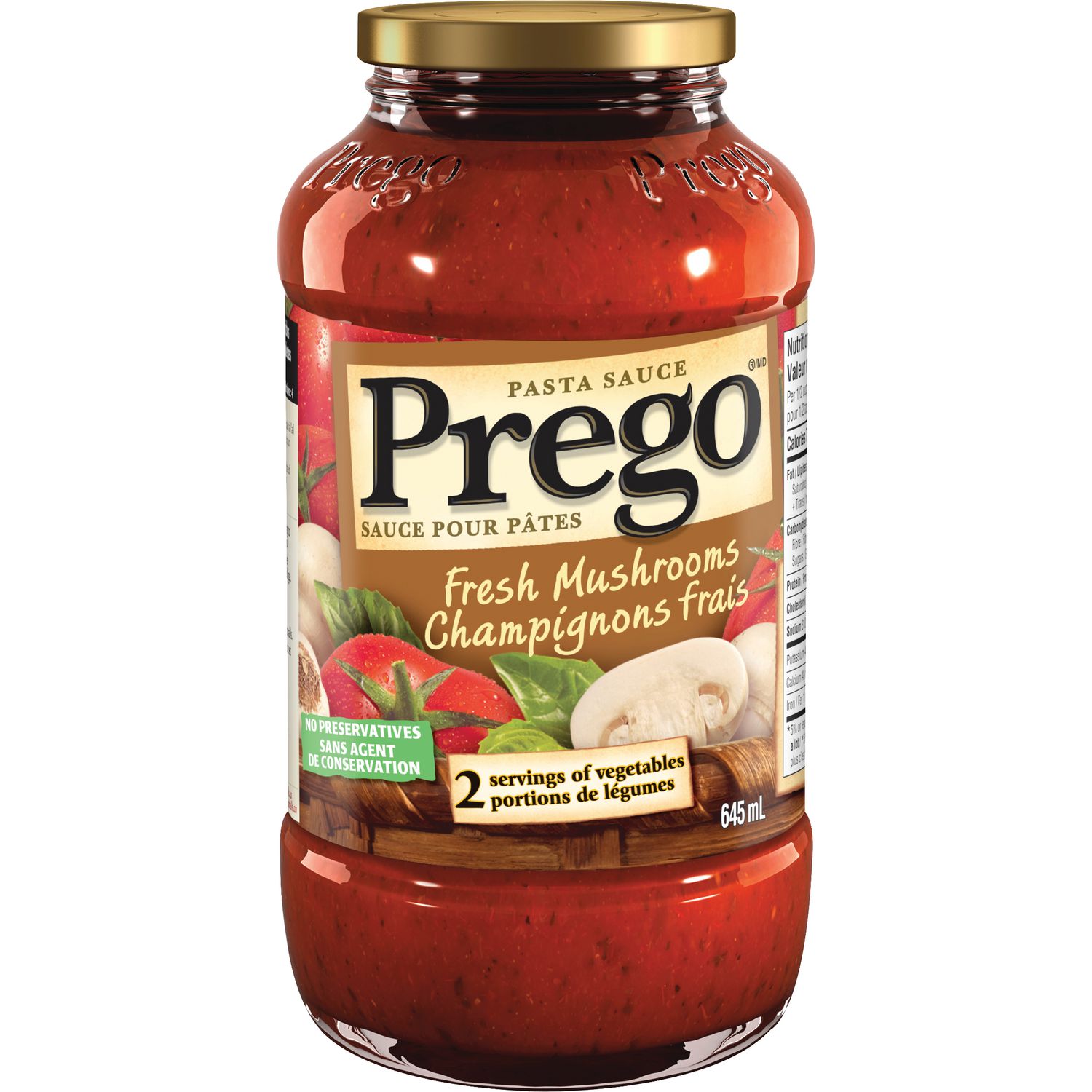 Prego Fresh Mushrooms Pasta Sauce Walmart Canada