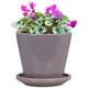 Jardinière en ceramique de hometrends de 5 po à motif bougie casier à douceur lilas – image 1 sur 2