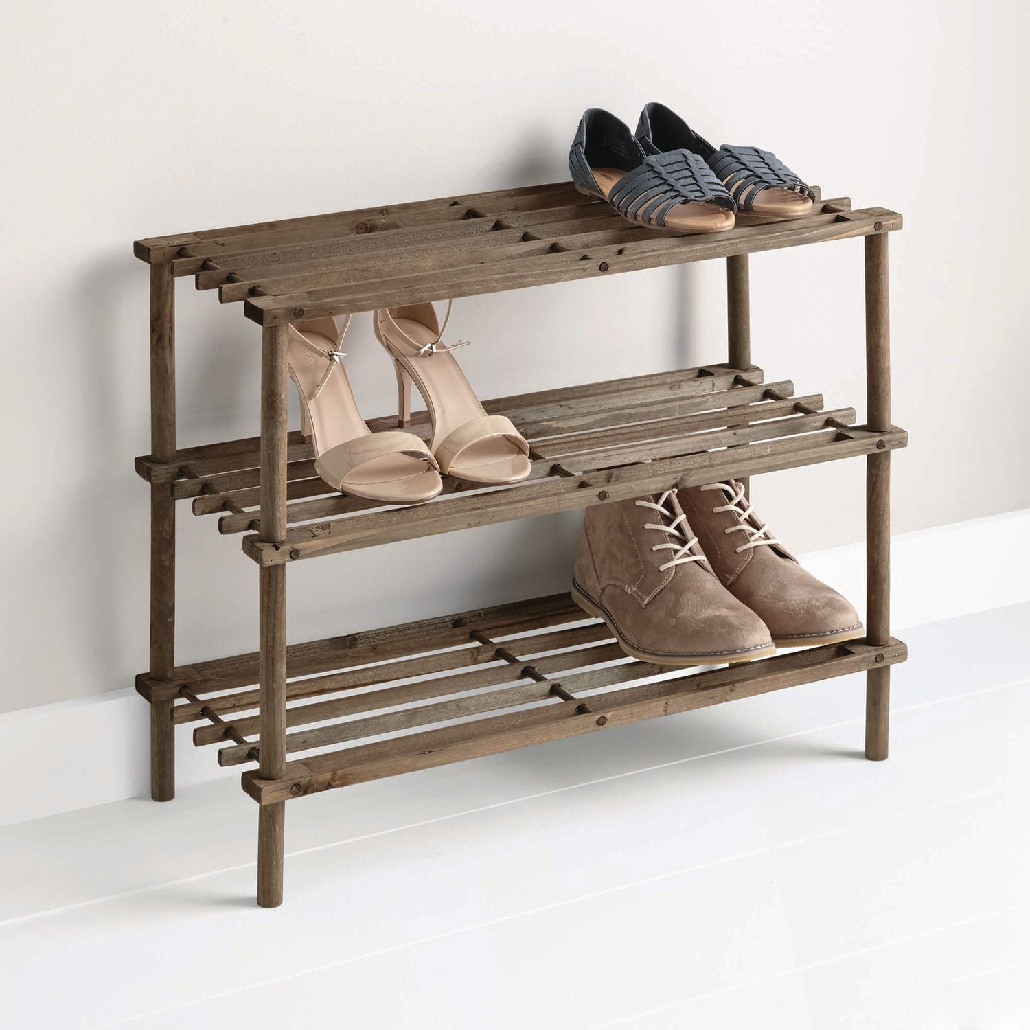 shoe stand wooden