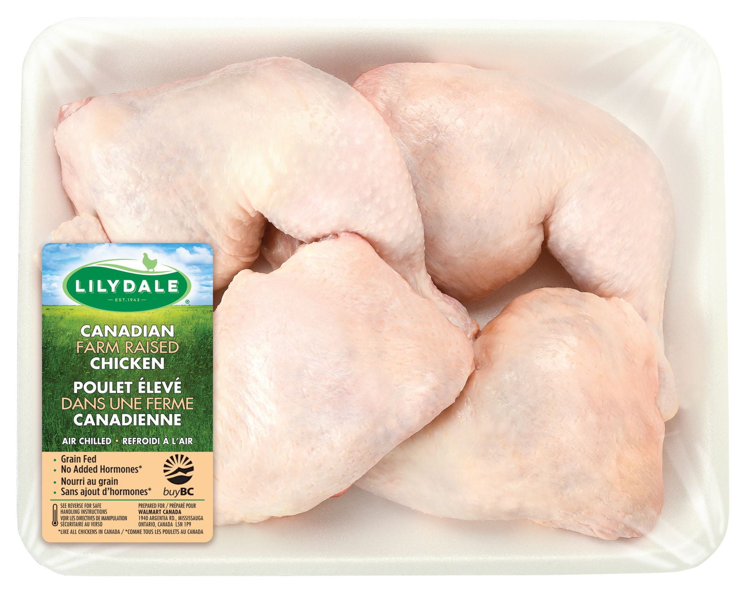 Lilydale Back Attached Legs Value Pack, 3-5 pieces per tray, 1.53 - 1.87 KG
