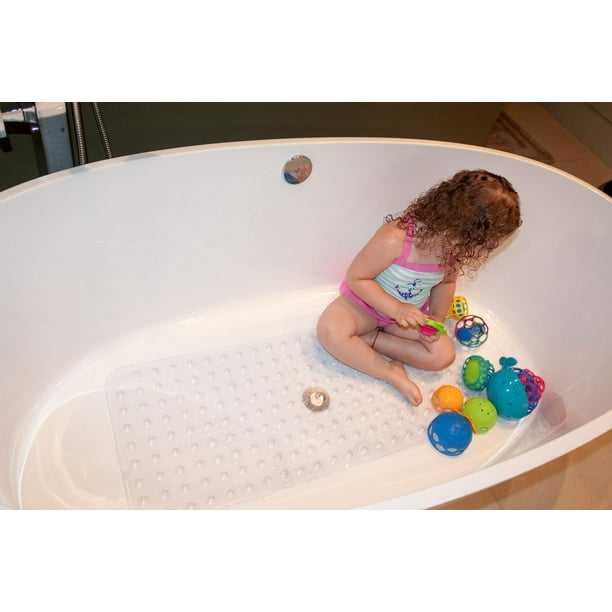 Mint Marshmallow - Bébé, enfants - Tapis de bain ultime - Tapis de bain  antidérapant - Base d'aspiration - Résistant aux moisissures 