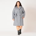 thumbnail image 2 of Devoted Women’s Plus size Knee length belted hooded coat, 2 of 7
