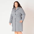 thumbnail image 3 of Devoted Women’s Plus size Knee length belted hooded coat, 3 of 7
