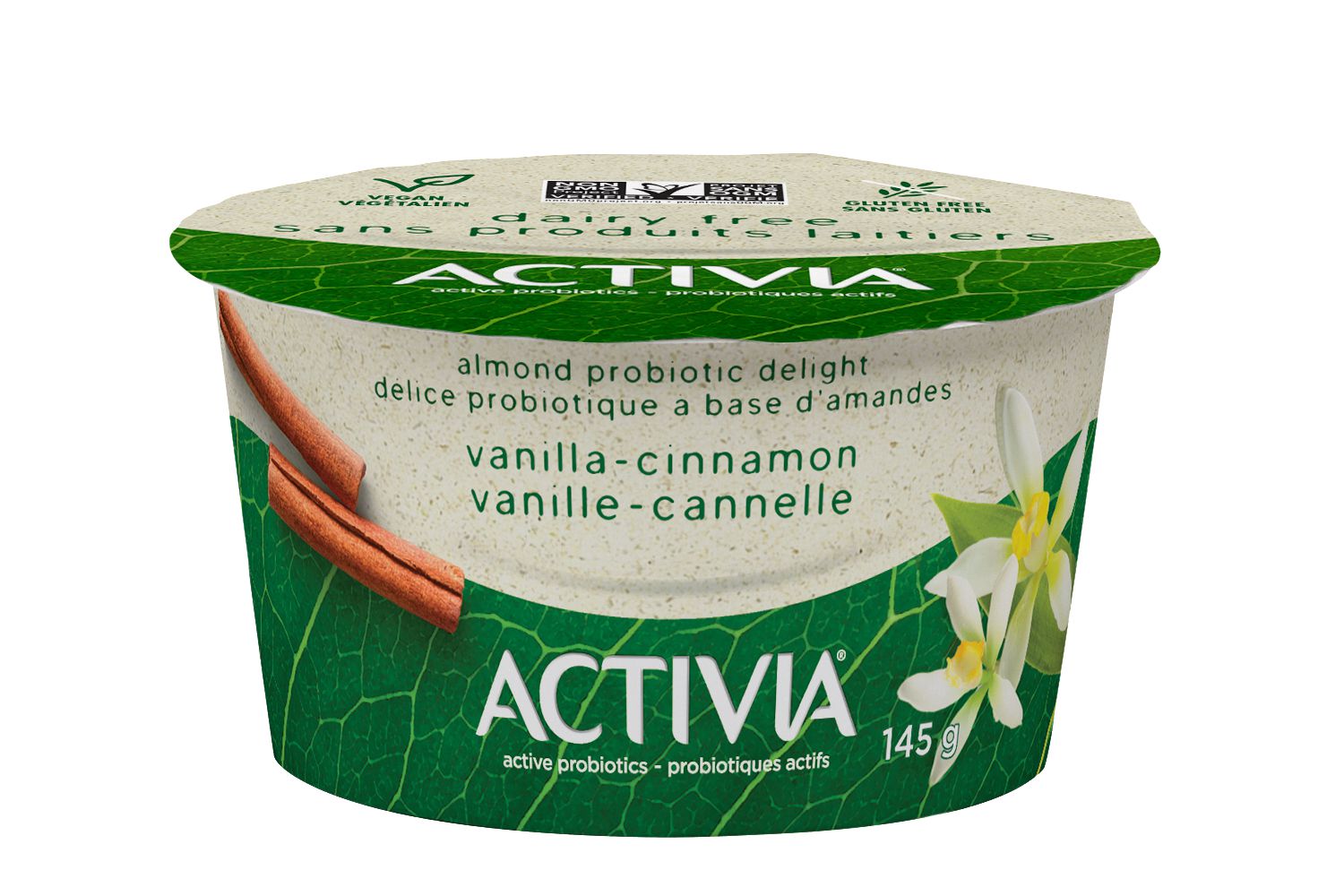 Activia PlantBased Probiotic Yogurt Alernative, VanillaCinnamon