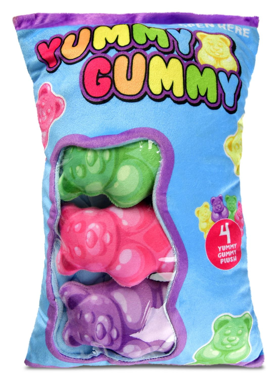 Iscream Yummy Gummy Plush Pillow