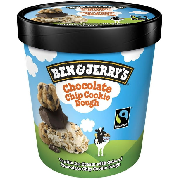 Crème glacée Ben & Jerry's Pâte À Biscuits Aux Grains de Chocolat