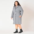 thumbnail image 4 of Devoted Women’s Plus size Knee length belted hooded coat, 4 of 7