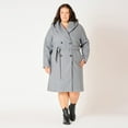 thumbnail image 2 of Devoted Women’s Plus size Knee length belted hooded coat, 2 of 7