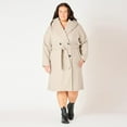 thumbnail image 2 of Devoted Women’s Plus size Knee length belted hooded coat, 2 of 6