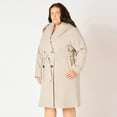 thumbnail image 3 of Devoted Women’s Plus size Knee length belted hooded coat, 3 of 6