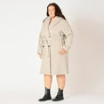 thumbnail image 4 of Devoted Women’s Plus size Knee length belted hooded coat, 4 of 6