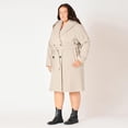 thumbnail image 4 of Devoted Women’s Plus size Knee length belted hooded coat, 4 of 6