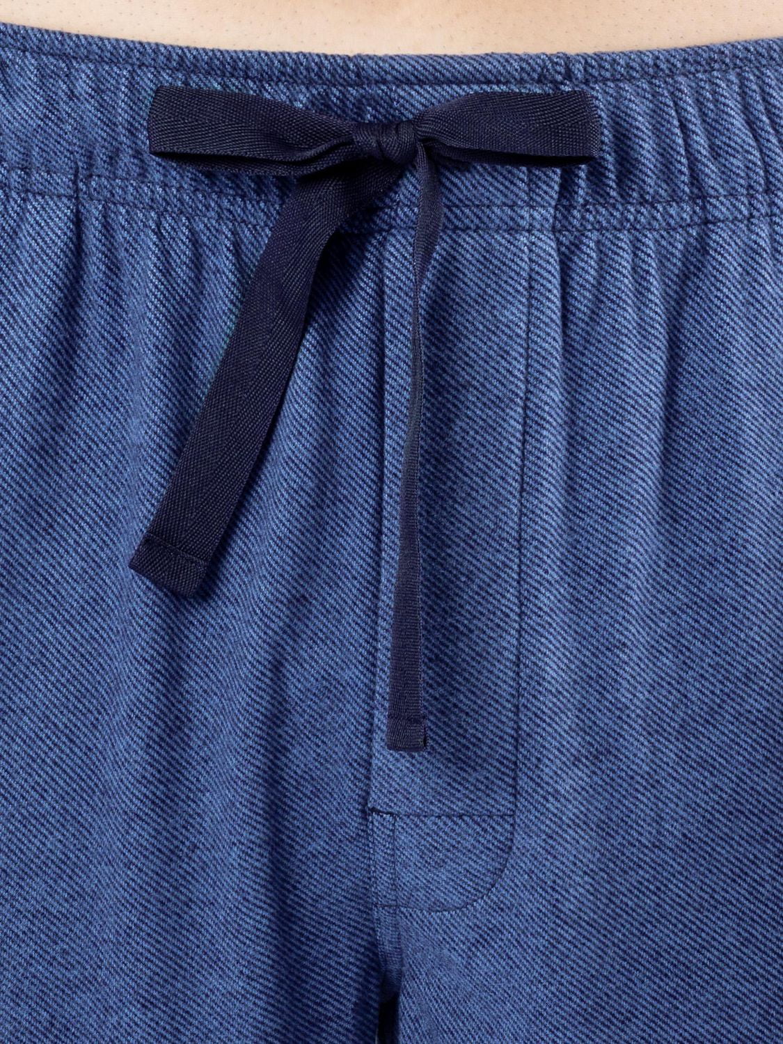 IZOD Men's Brushed Heather Knit Twill Sleep Pant blue