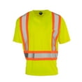 thumbnail image 1 of Forcefield Hi Vis V-Neck Short Sleeve Safety Tee Shirt, 1 of 2