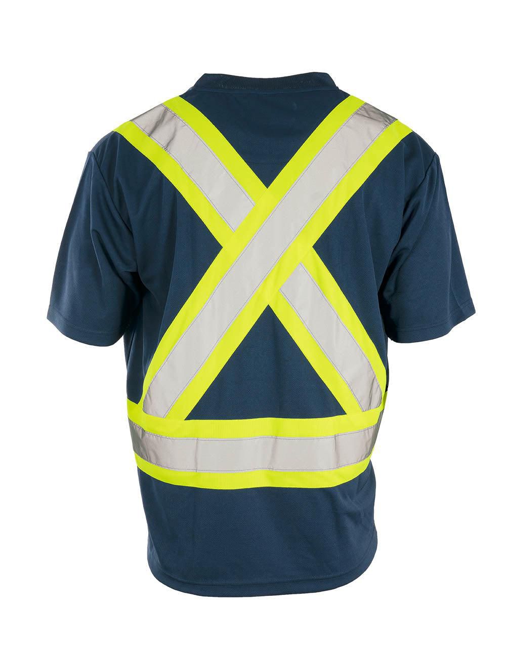 T-shirt de sécurité à manches courtes Forcefield Hi Vis col en V