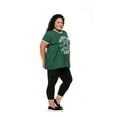 thumbnail image 3 of Ladies Plus Stranger Things Hawkins Mascot Short Sleeve Top, 3 of 6
