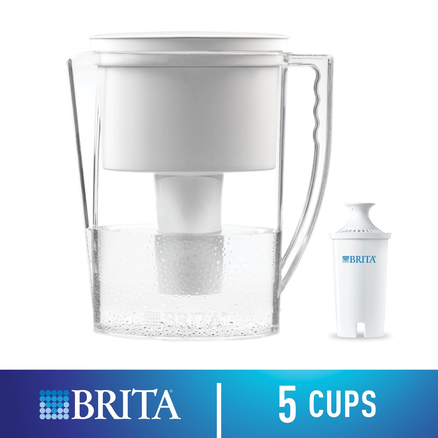 Brita Slim Water Filter Pitcher with 1 Standard Filter ...