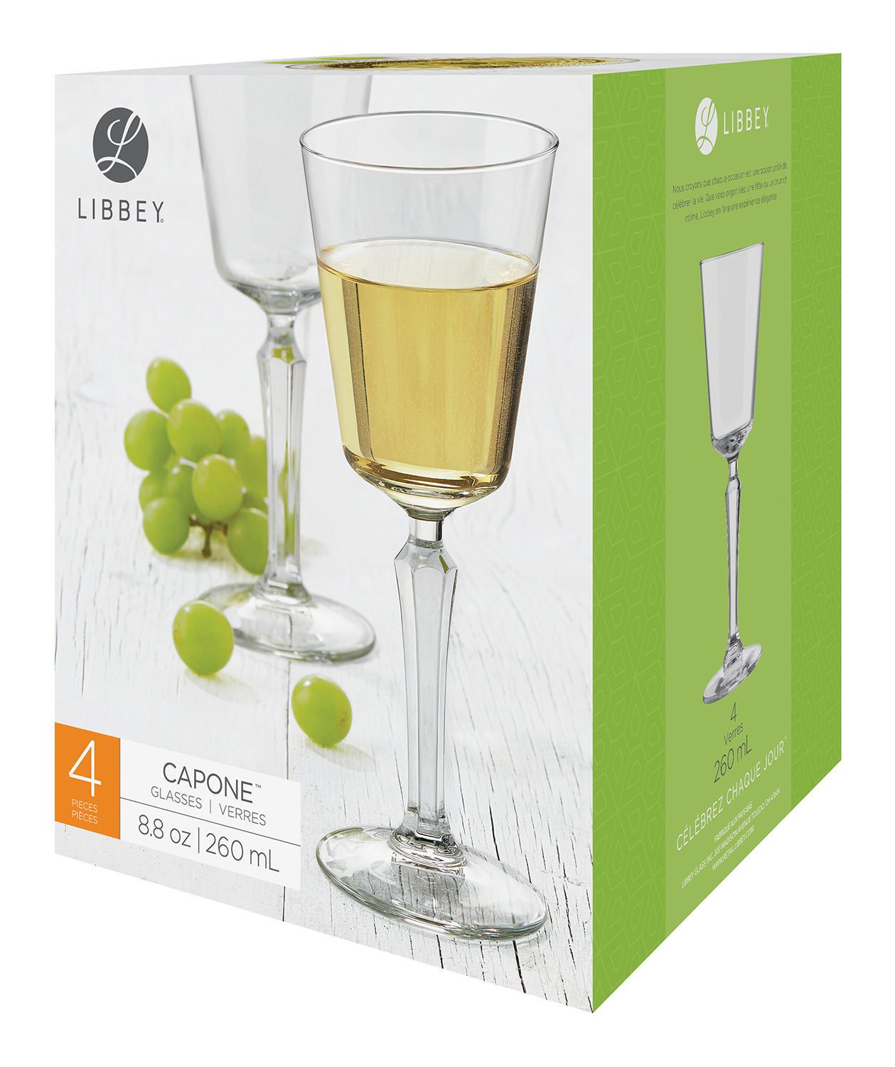 Libbey Vintage Modern 4Piece Capone Wine Glasses Walmart Canada