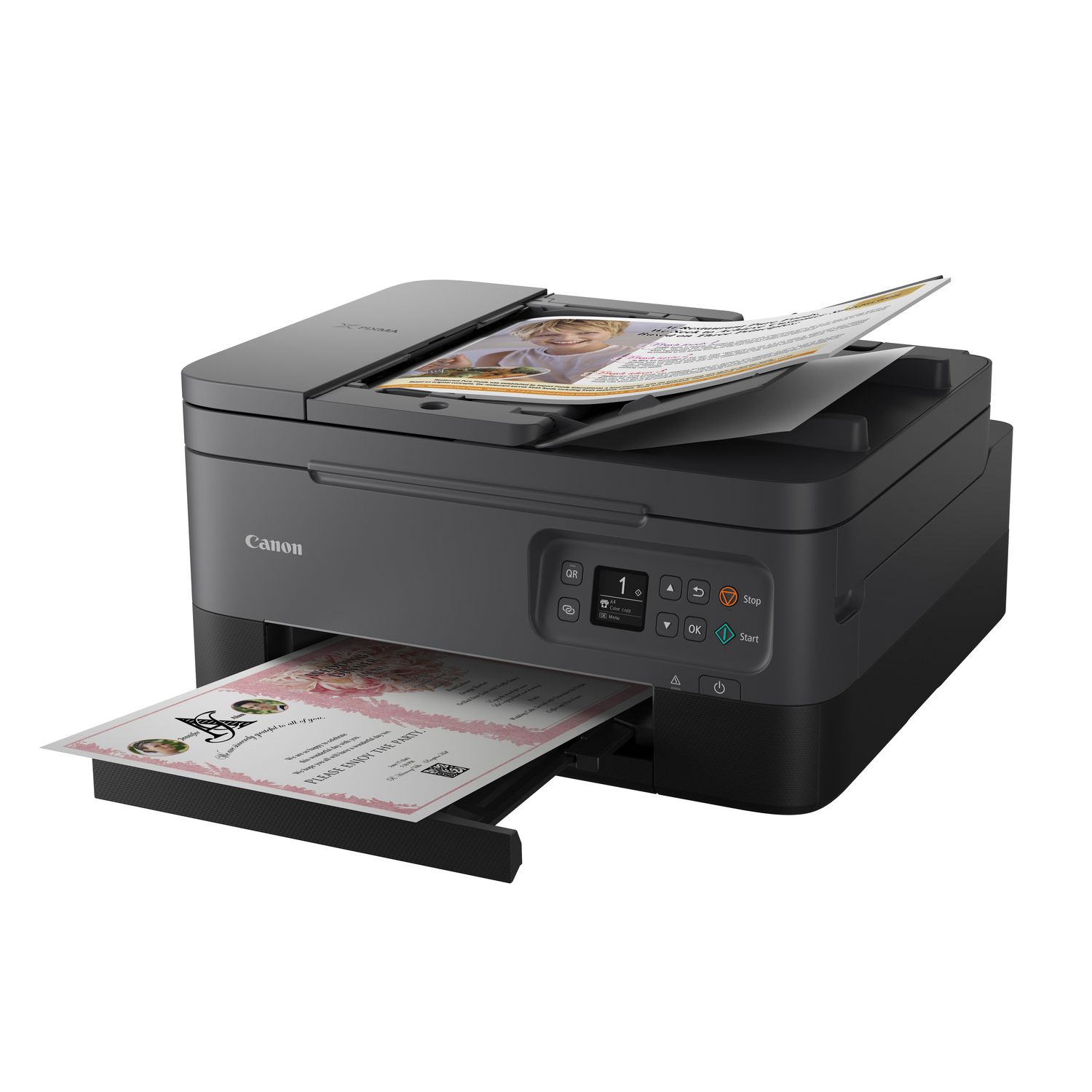 Canon PIXMA TR7020 Wireless Inkjet All-In-One Printer (Black)