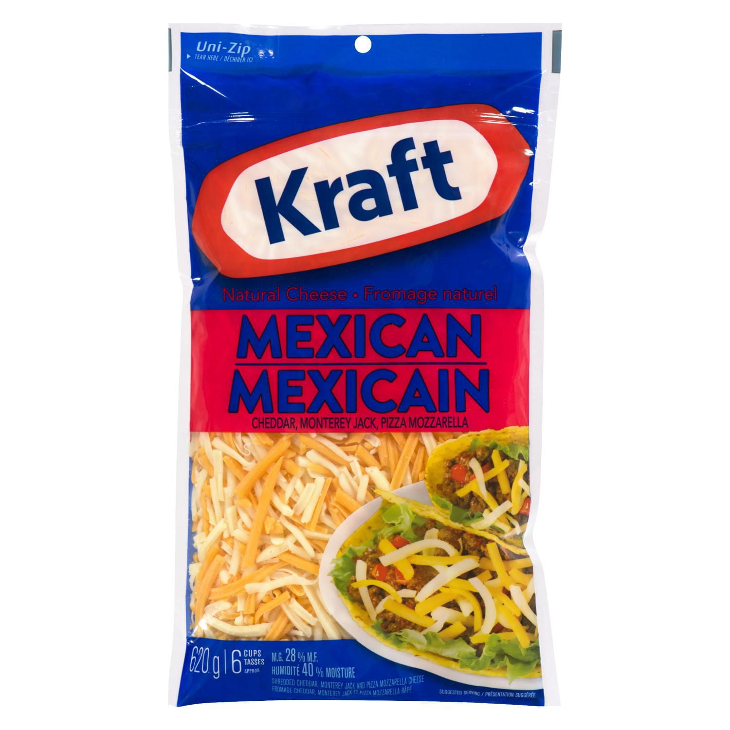 Kraft Shreds Mexican Cheese 620G Walmart Canada
