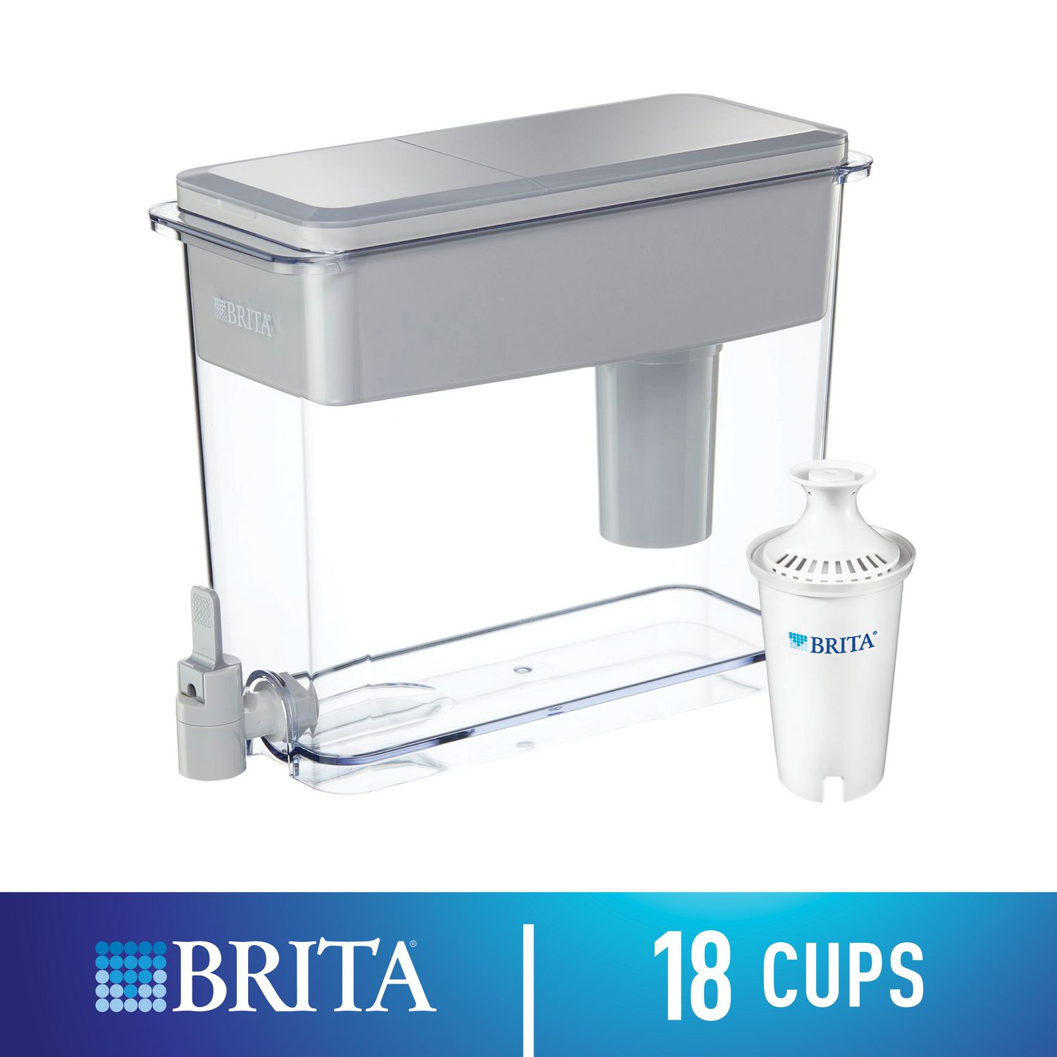 Brita® Extra Large 18 Cup Filtered Water Dispenser with 1 Standard