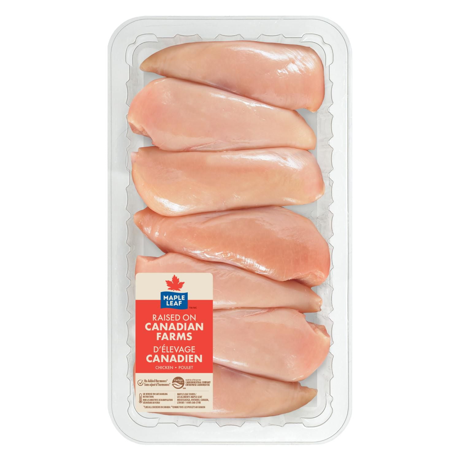 Maple Leaf Boneless Skinless Chicken Breasts, 6-7 Breasts
