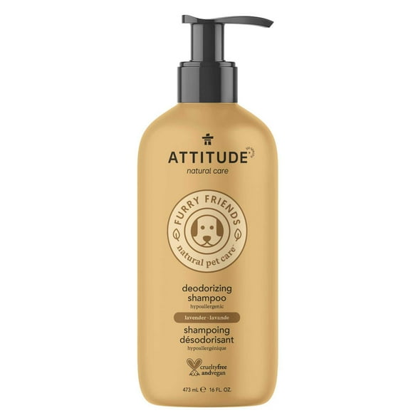 ATTITUDE Furry Friends, Shampoo, Deodorizing, Lavender, Pet care, Dog Shampoo, 473 mL