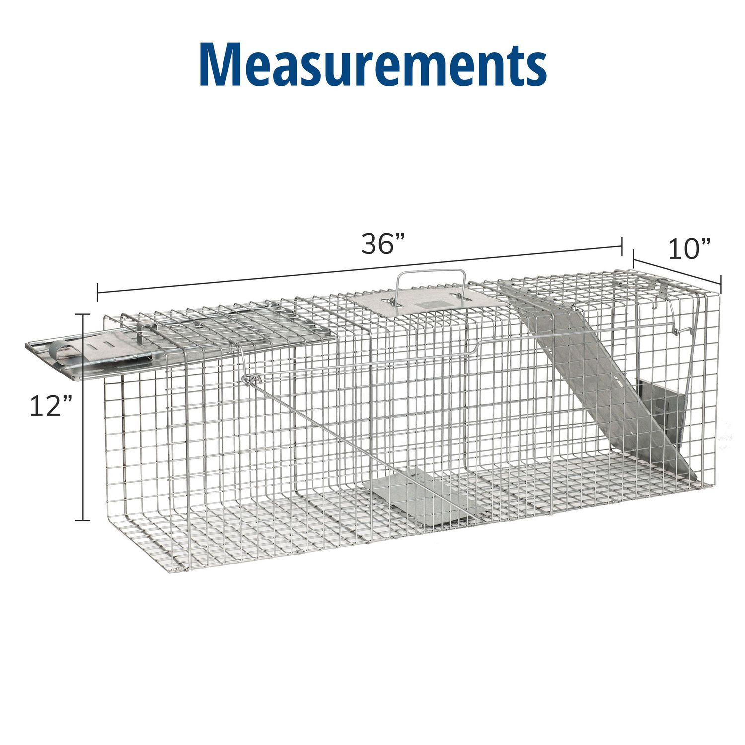 Grand piège à animaux à 1 porte, 12 po x 14,86 po x 32,7 po