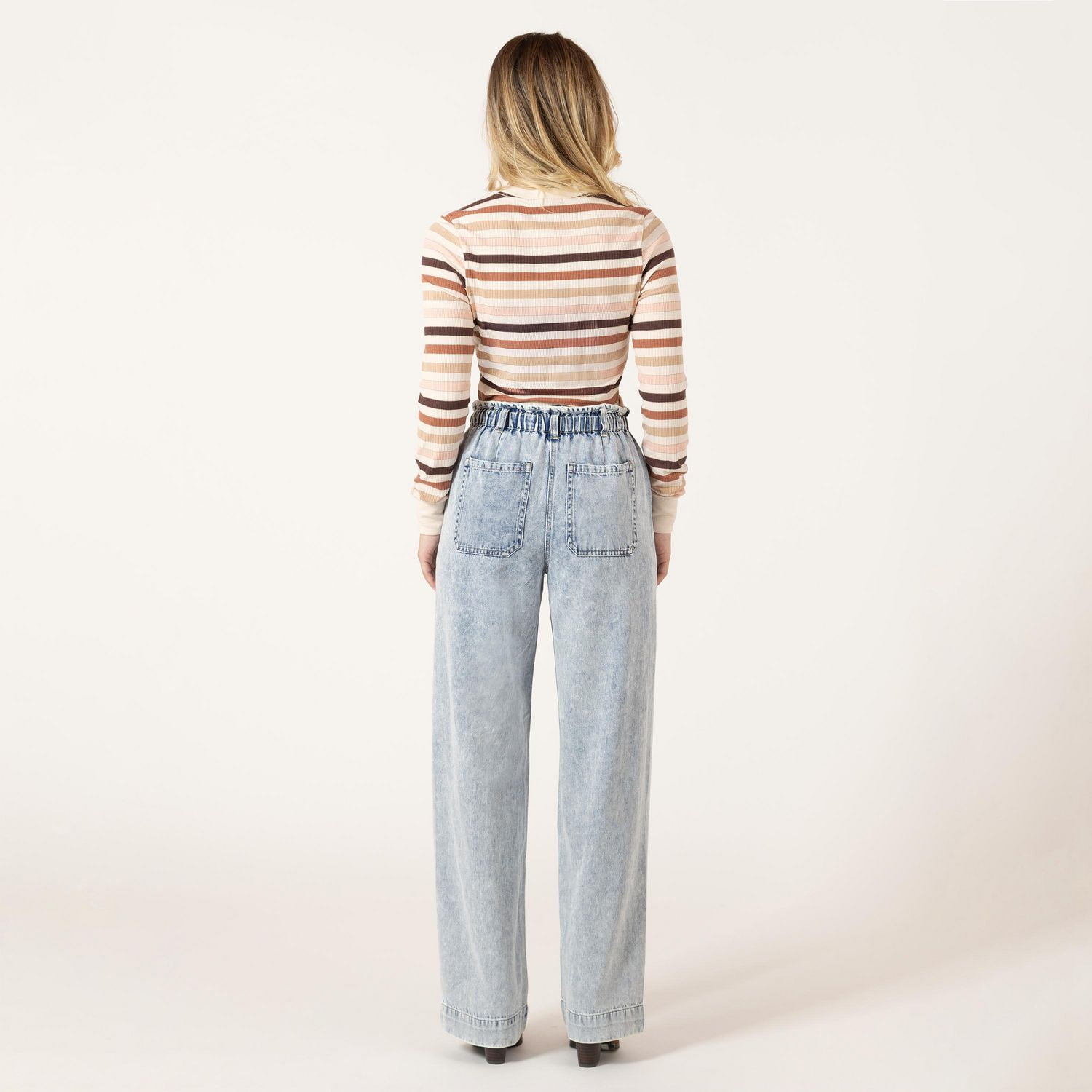 Bloom Girl denim drawing joggers with large front pockets