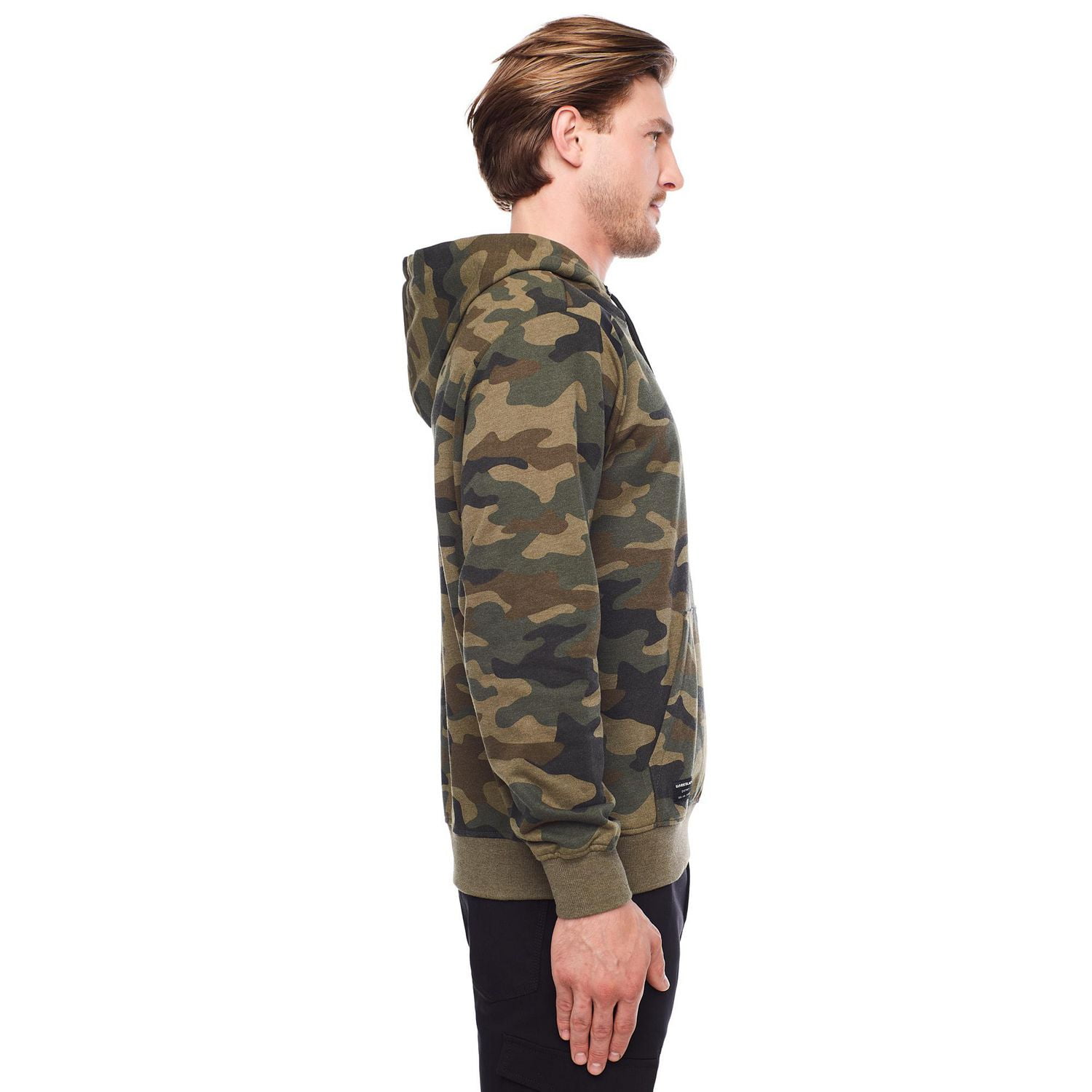 Chandail manches longues à capuchon Dark Black pour hommes