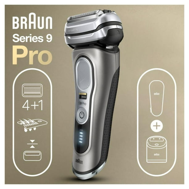 Rasoir à grille électrique Braun, hommes, Series 9 Pro 9465cc peau  sèche/mouillée, tondeuse ProLift 