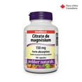 thumbnail image 2 of Webber Naturals Citrate de Magnésium Forte absorption, 150 mg, 2 of 10