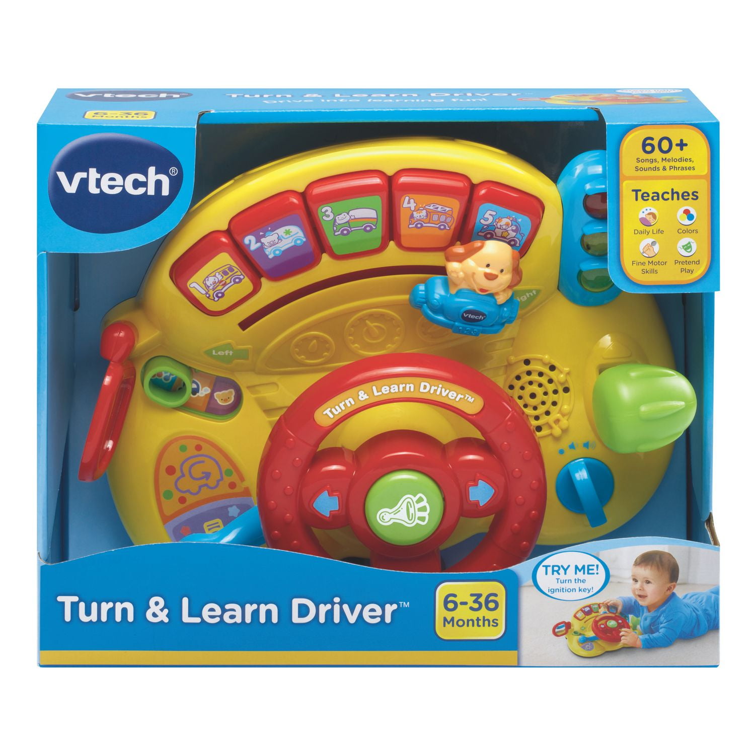 VTech Turn Learn Driver English Version 1 to 3 years Walmart
