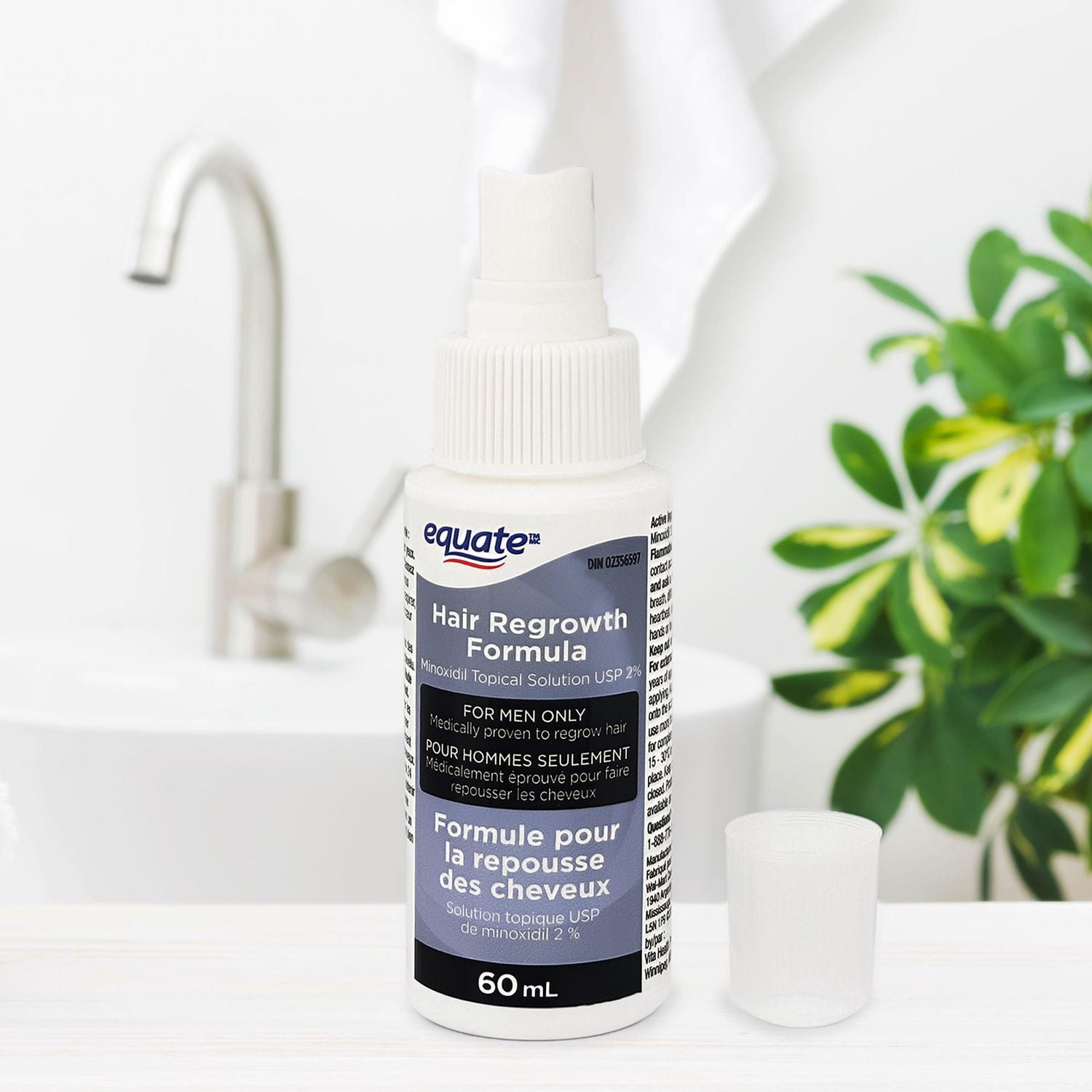 Equate Hair Regrowth Sprays Formula, Minoxidil Topical Solution 2%