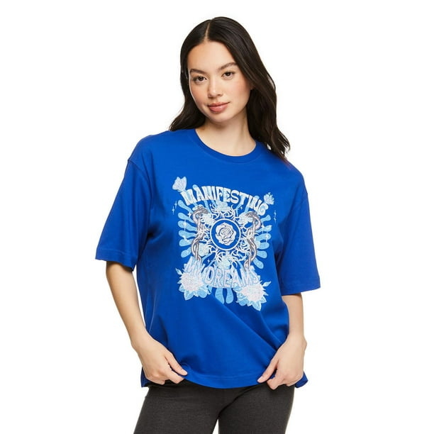 NO BOUNDARIES Navy Blue t-shirt size XL (15/17)  Blue tshirt, Navy blue t  shirt, Clothes design